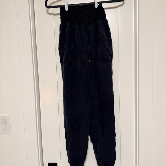 Ripe Maternity Pants - Black Smocked Waist Jogger Pants